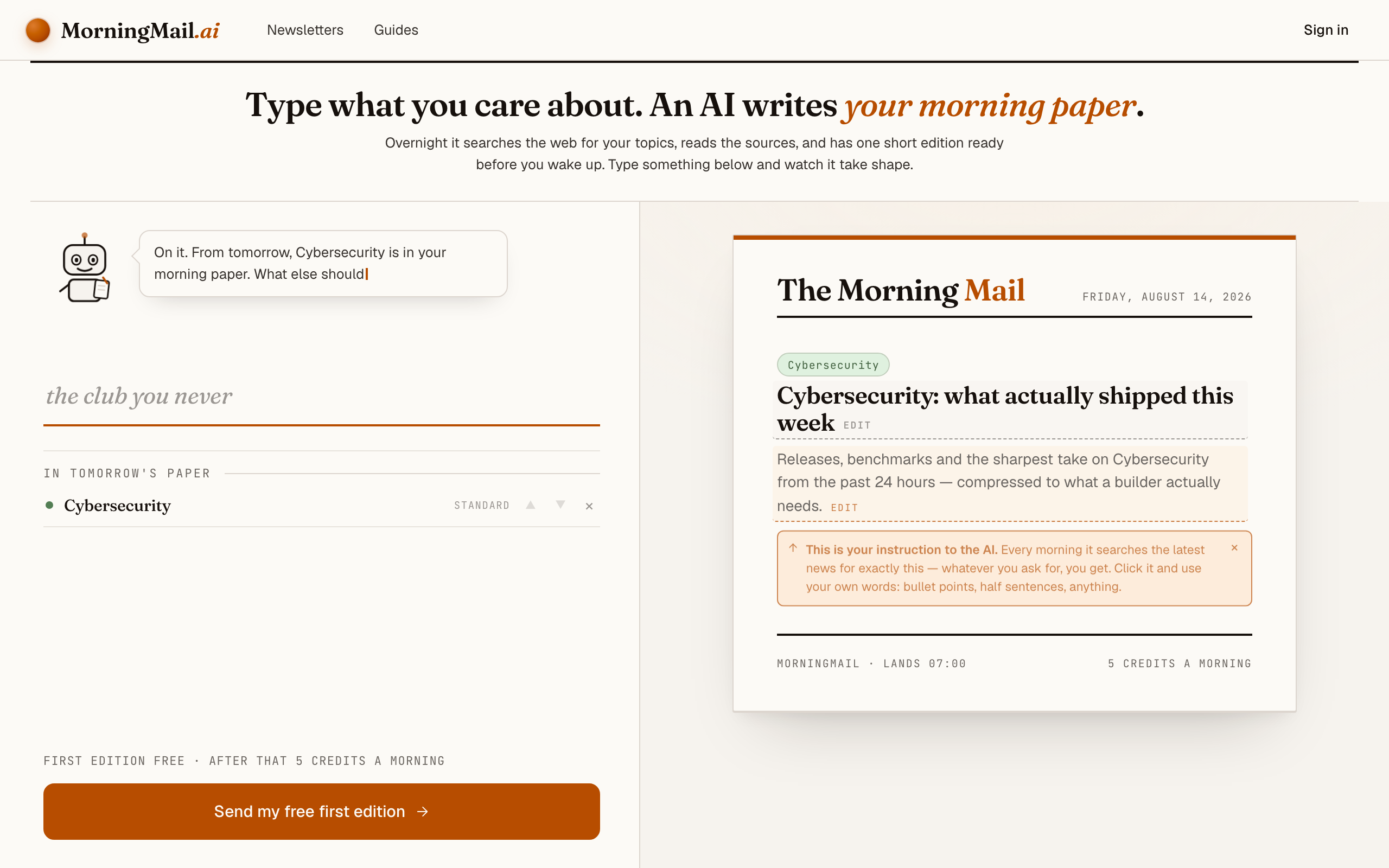 How to Get Daily Cybersecurity News in Your Inbox — Signal, Not Vendor Pitches — Cybersecurity · Industry brief