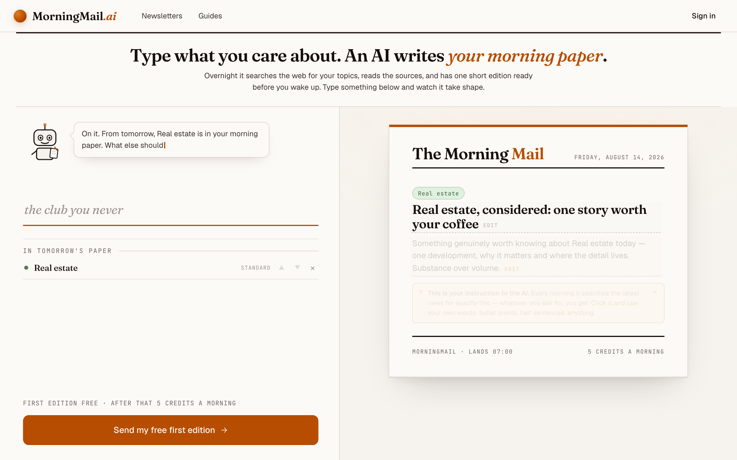 How to Get Daily Real Estate News as an Investor — Rates, Policy and Your Market in One Email — Real estate · Industry brief